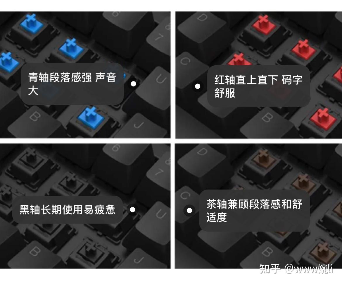 机械键盘不同轴的区别 机械键盘不同轴的区别大吗 