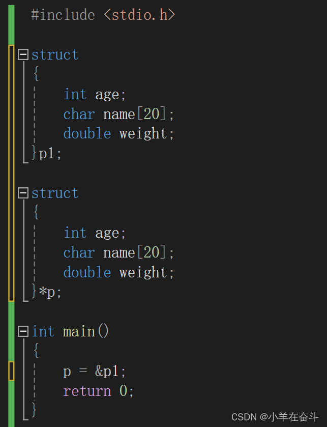 结构体-&gt;和.的区别 结构体和typedef 